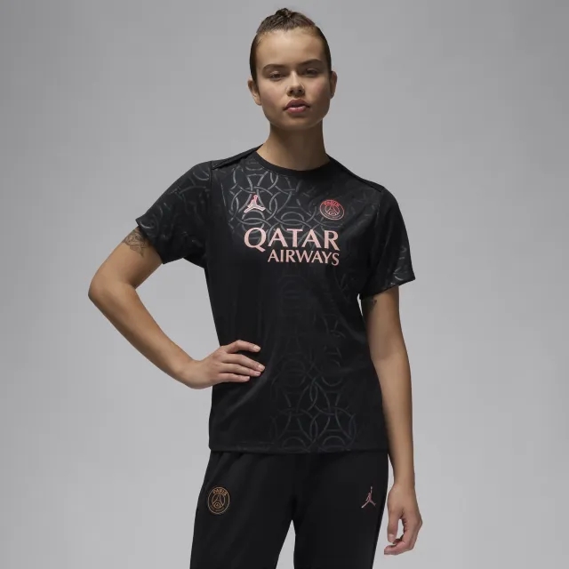 Nike Jordan PSG Jordan Third Pre Match Top - Black - Womens