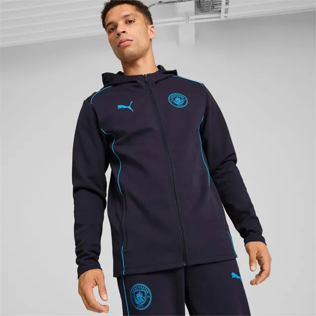 PUMA Manchester City Casuals Hooded Jacket Men, Dark Blue
