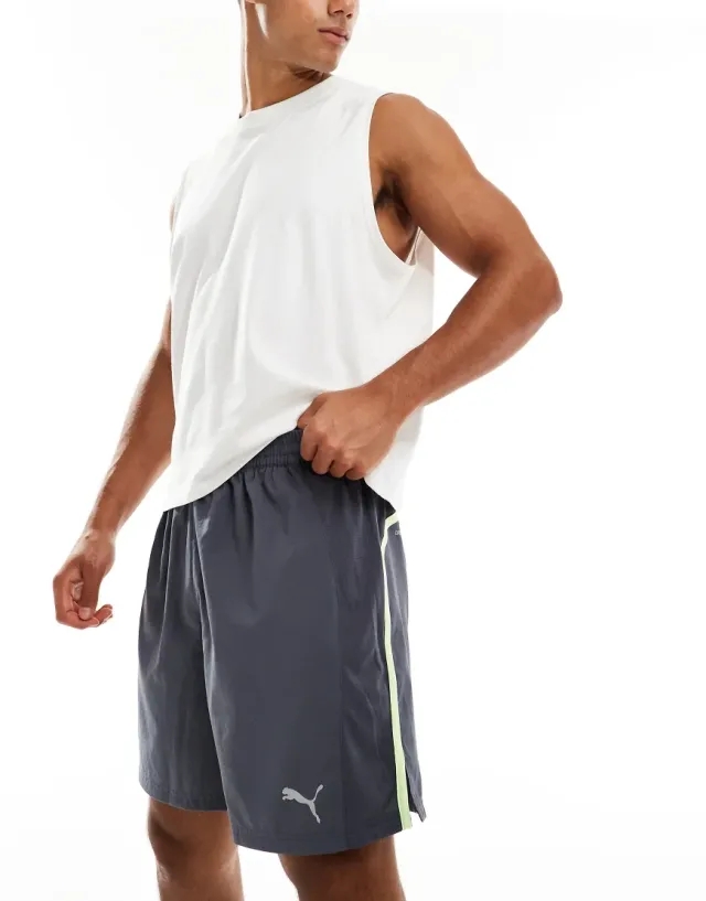 Puma Run Favourite Velocity 7 Shorts In Grey