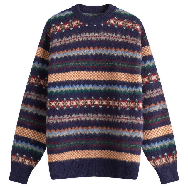Howlin by Morrison Howlin' A Woolen Wonder Fair Isle Jumper Navy
