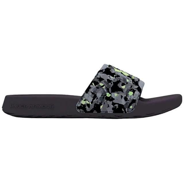 Men's  Under Armour  Ignite Select Graphic Slides Anthracite / Anthracite / Retro Green 12
