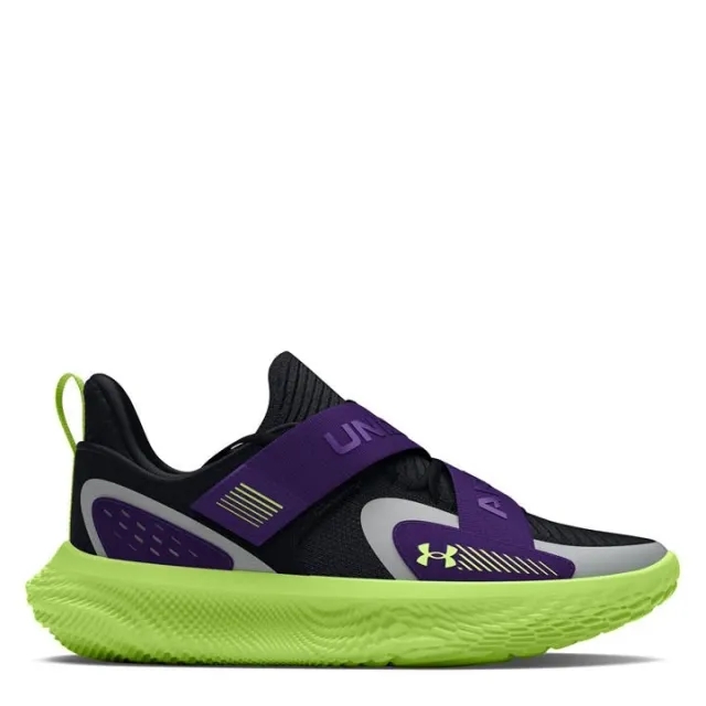 Unisex  Under Armour  FUTR X 4 Start Of Season Basketball Shoes Black / Purple / Morph Green 8