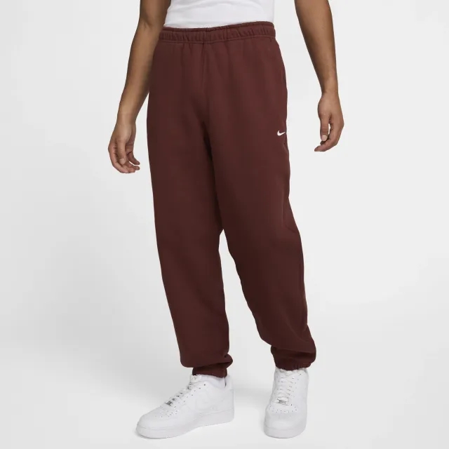 Nike Solo Swoosh Fleece Pants, Red