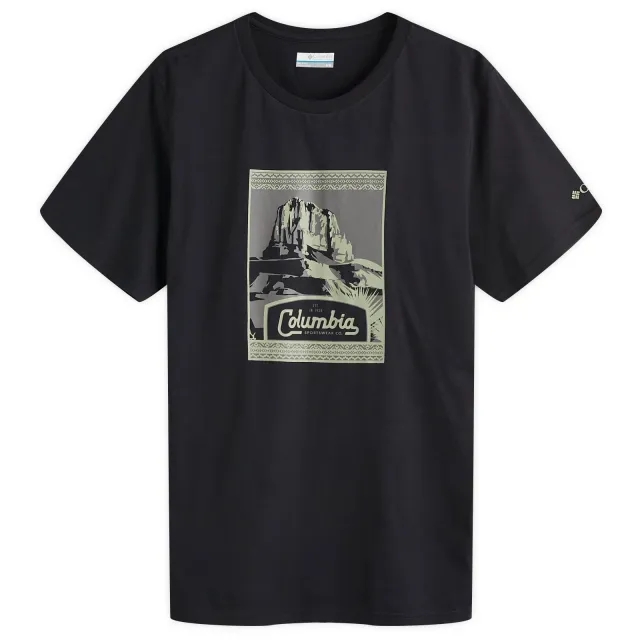 Asics Columbia Men's CSC Seasonal Logo T-Shirt Black Arid Trails