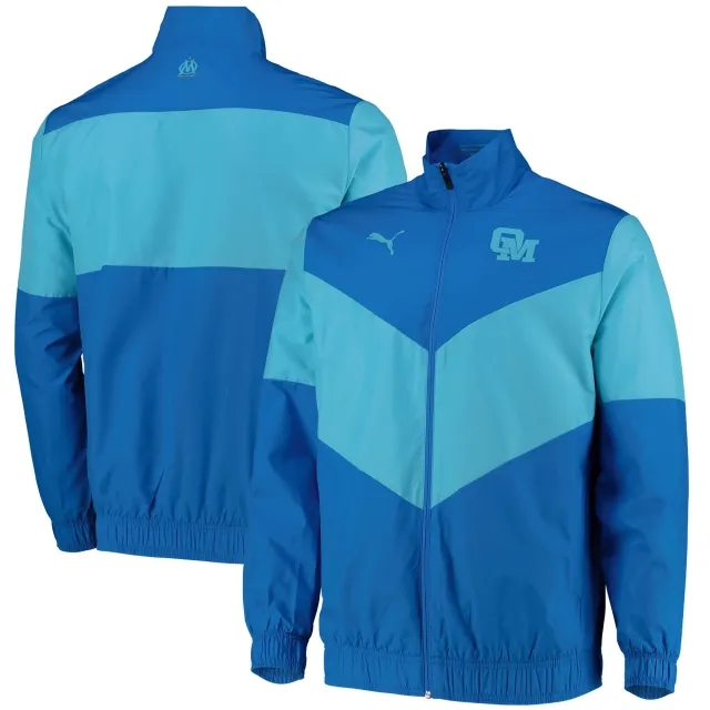 Marseille Pre-Match Jacket (Electric Blue) 2021-2022 Men's Made By: Puma