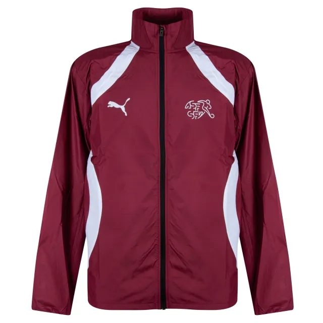 Puma Switzerland Pre-Match Woven Jacket - Red 2024-2025