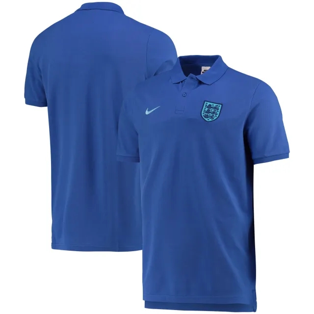 England Pique Polo Shirt (Blue) 2022-2023 Men's Made By: Nike