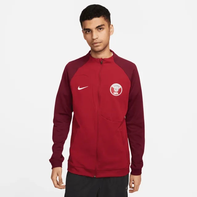 Nike Qatar Academy Anthem Jacket - Maroon 2022-2023