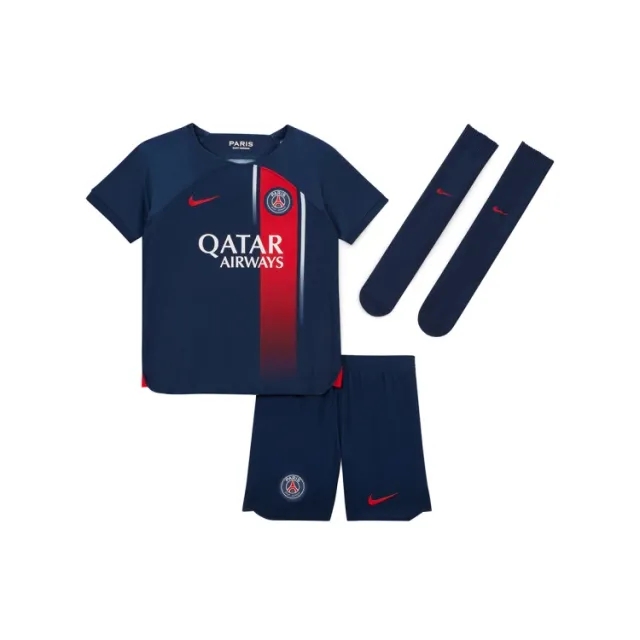 Nike Paris Saint Germain Kids SS Home Mini Kit 2023/24