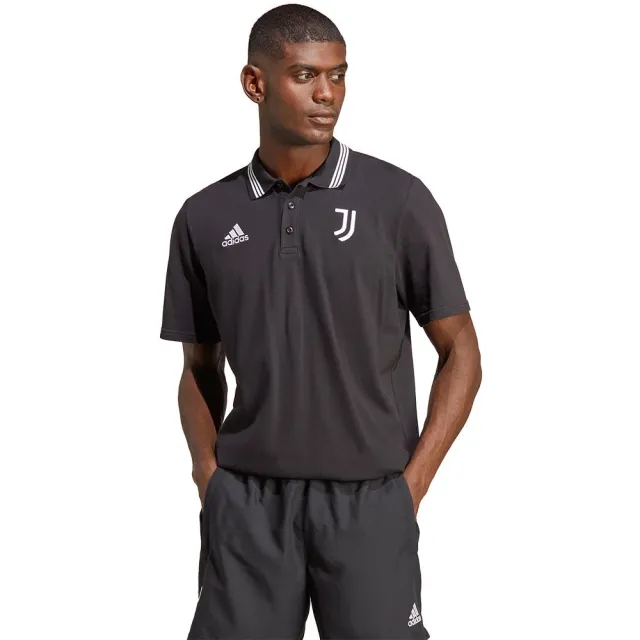 Juventus DNA Polo Shirt (Black) 2022-2023 Men's Size: Extra Small Made By: Adidas