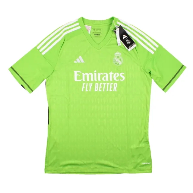 adidas Real Madrid Kids LS Goalkeeper Home Shirt 2023/24