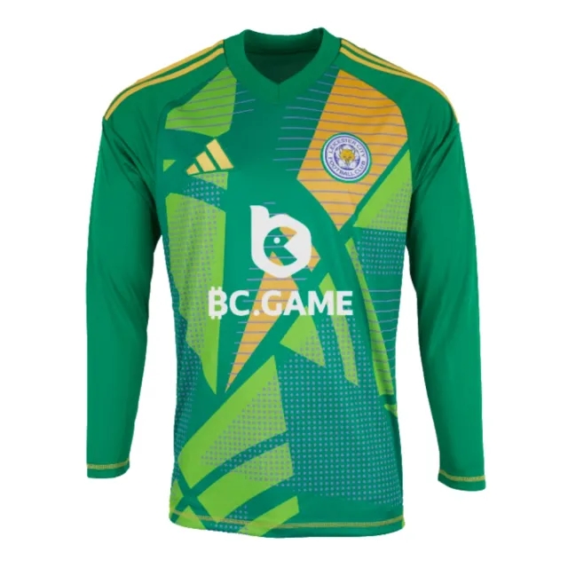 adidas Leicester City Mens LS Goalkeeper Home Shirt 2024/25