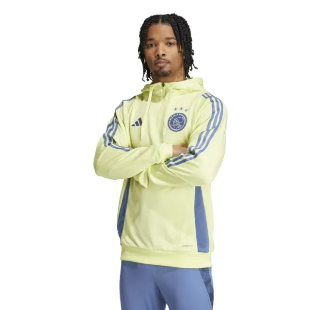 Ajax Hooded Track Top (Yellow) 2024-2025 Men's Size: Small Made By: Adidas