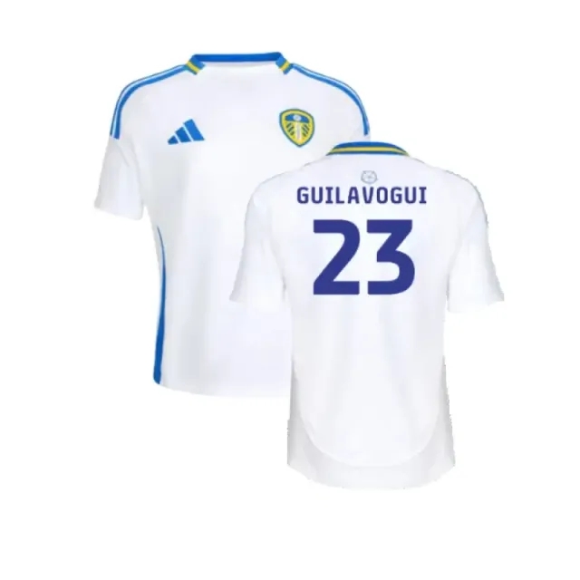 adidas Leeds United Kids SS Home Shirt 2024/25