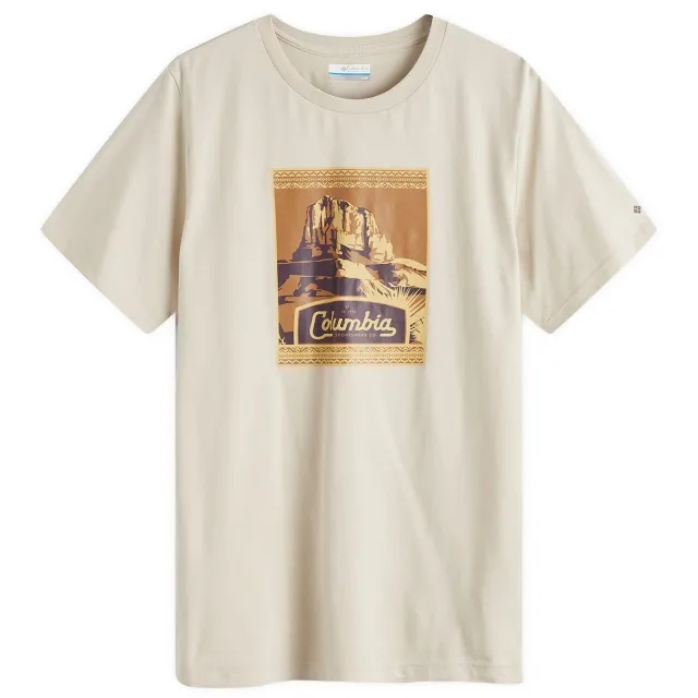 Asics Columbia Men's CSC Seasonal Logo T-Shirt Dark Stone Arid Trails