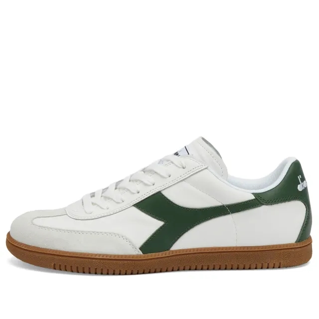 Diadora Men's Trainer White/Fogliage Green