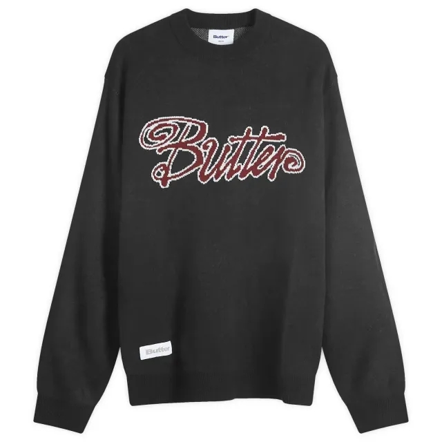 Butter Goods Jive Knit Sweater Men Pullovers Black