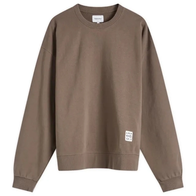 thisisneverthat Men's TNT Faded Crew Sweat Dark Mocha