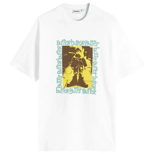 Butter Goods Stolen Boots Tee Men Shortsleeves Beige