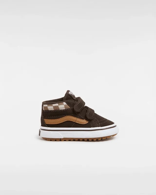 Vans - Toddler Mte Sk8-Mid Reissue Hook And Loop Shoes (1-4 Years), Brown
