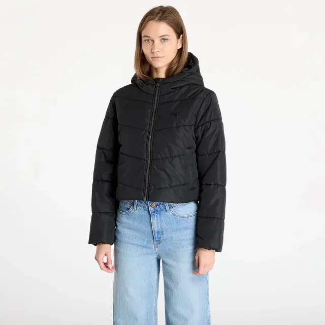 Vans - Mte Foundry Crop Puff Hood Jacket, Woman, Black