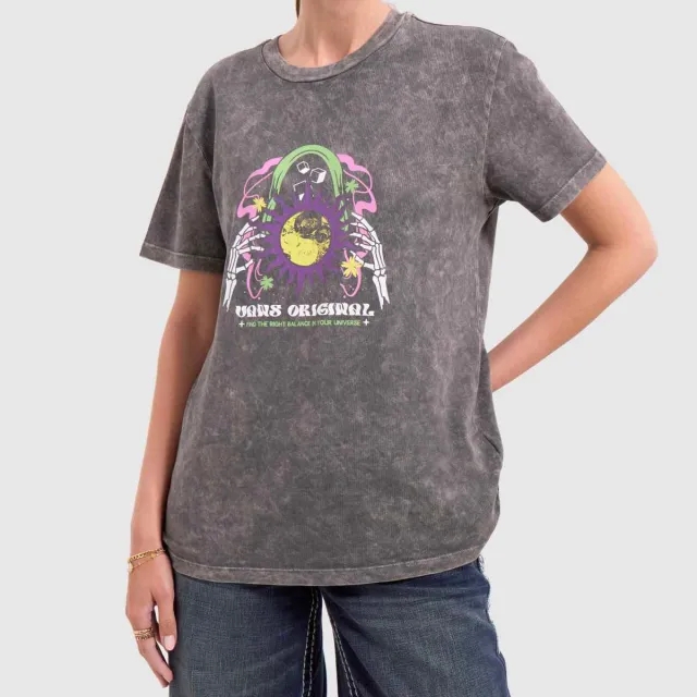 Vans - Unibalance Boyfriend Fit T-Shirt, Woman, Black