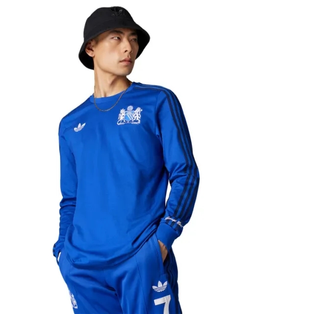 Manchester United x George Best x adidas Originals Long Sleeve Jersey Blue
