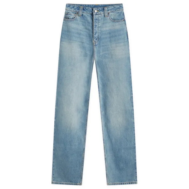 FEAR OF GOD ESSENTIALS Women's Straight Leg Denim Jean Vintage Blue