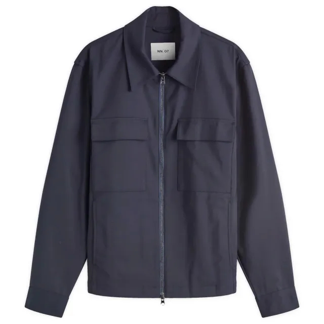 NN07 Men's Alban Zip Jacket Navy Blue