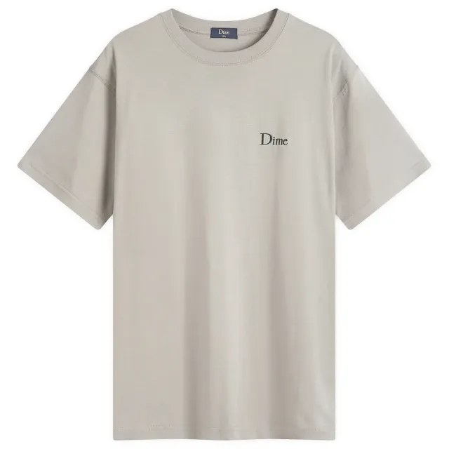 Dime Men's Classic Small Logo T-Shirt Charcoal