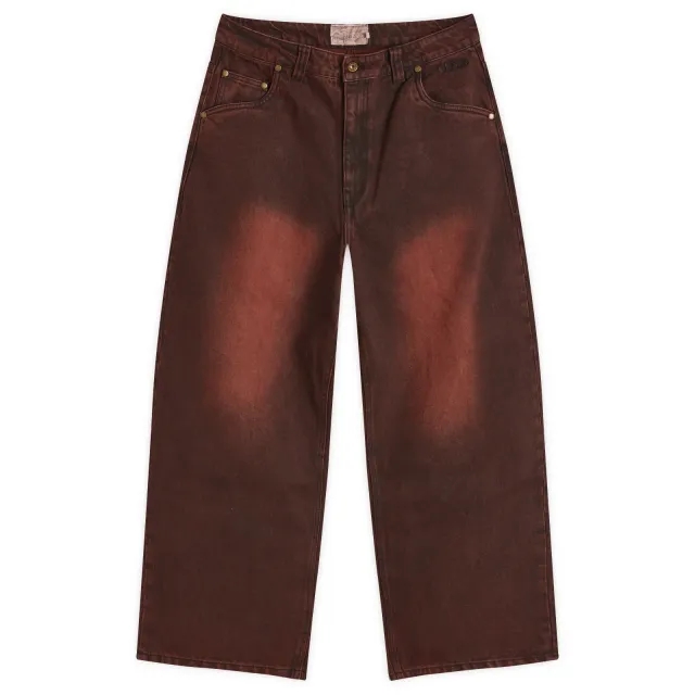 Dime Men's Baggy Denim Pants Sandblasted Copper