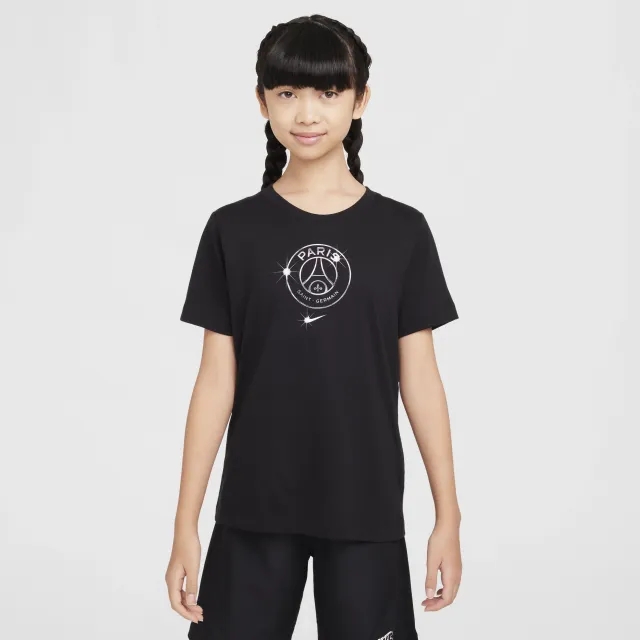PSG Nike Crest T-Shirt - Black - Kids