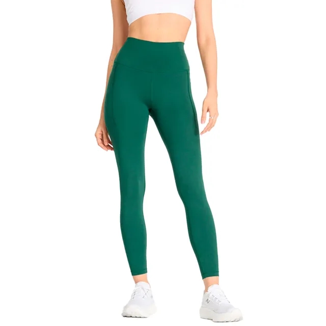 New Balance Women's NB Harmony Pocket High Rise Legging 25 in Green Poly Knit