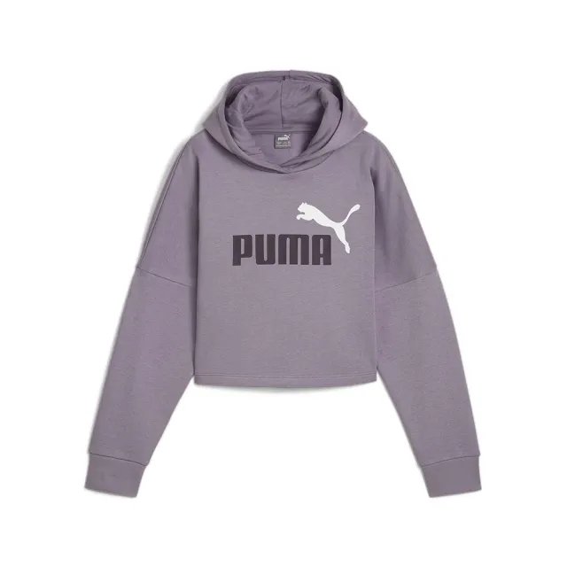 Puma Ess Logo Cropped Hoodie