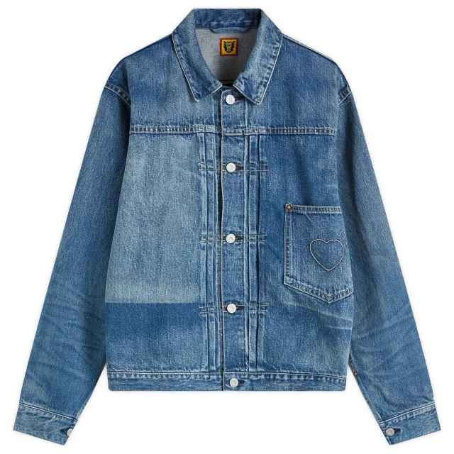 Human Made Men's denim work jacket Indigo