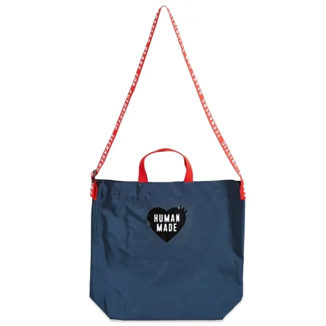 Human Made Men's Shoulder Tote Bag Navy