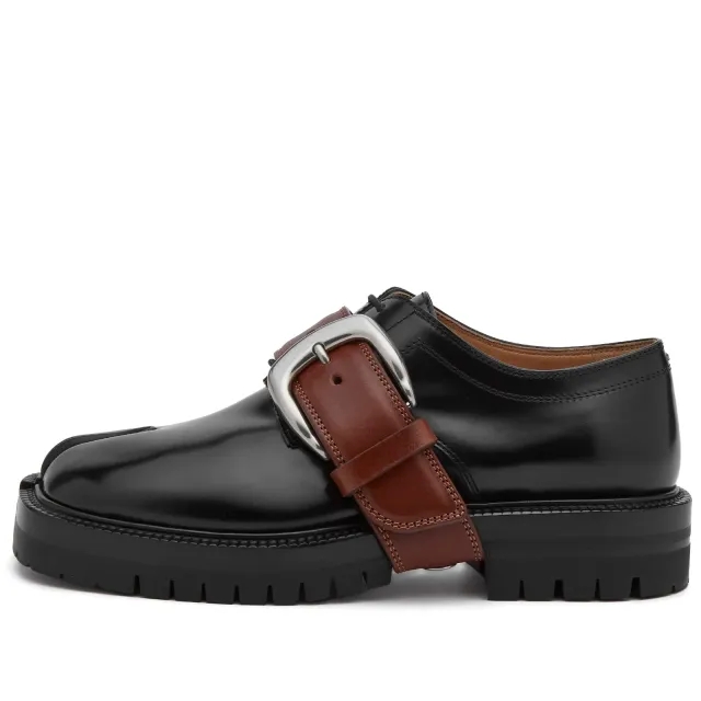 Maison Margiela Women's Tabi County Combat Low-Top Shoe Black