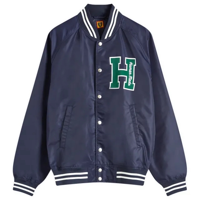 Human Made Men's nylon stadium jacket Navy