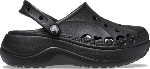 Crocs | Women | Baya Platform | Clogs | Black | 9