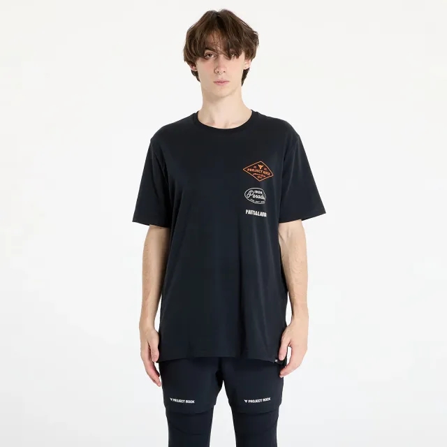 T-Shirt Under Armour Project Rock Short Sleeve Tools T-Shirt Black/ Team Orange Xxl