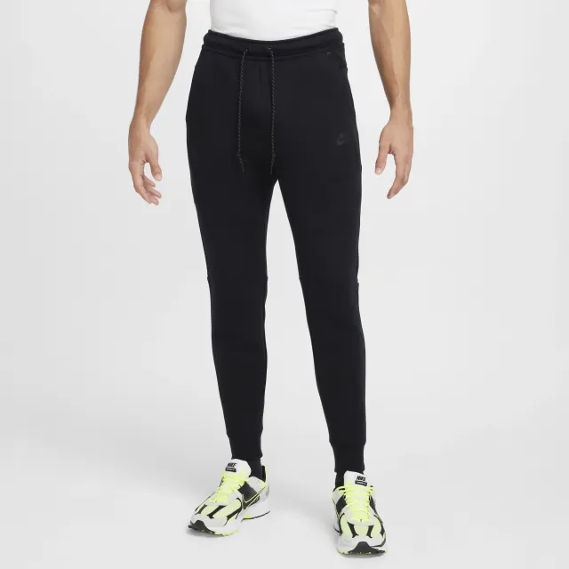 Nike Tech Men's Fleece Joggers - Black - Cotton/Polyester