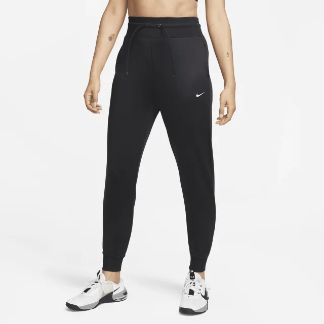 Nike Therma-FIT One Women's High-Waisted 7/8 Joggers - Black - Polyester/Elastane