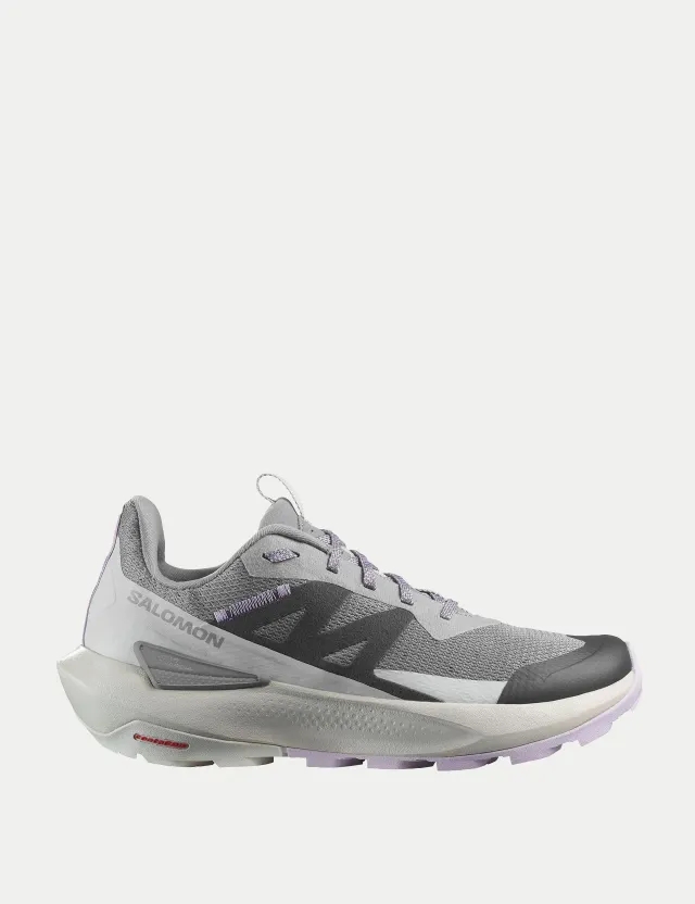 Salomon Women's Elixir Activ Trail Shoes - Sharkskin/Glacier Gray/Orchid Petal - UK 4 - Grey