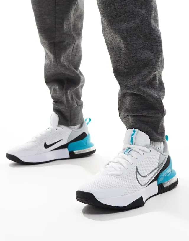 Nike Training Air Max Alpha 6 Trainers In White And Blue