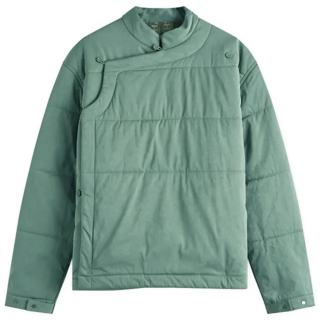 Maharishi Men's Padded Monk Shirt Jacket Green