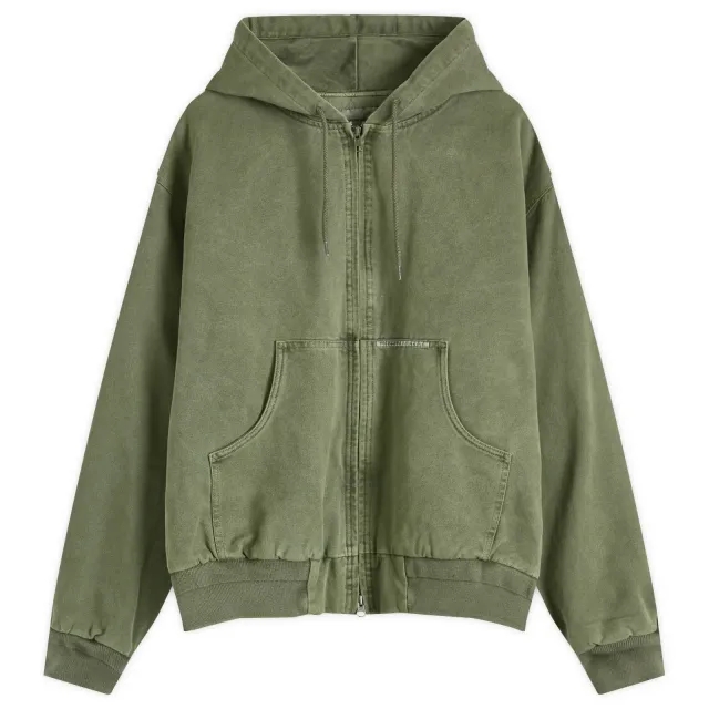 thisisneverthat Men's Overdyed Hooded Jacket Olive