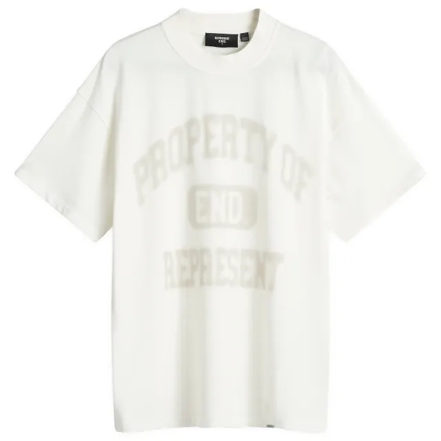 END. x Represent Property Of T-Shirt Flat White