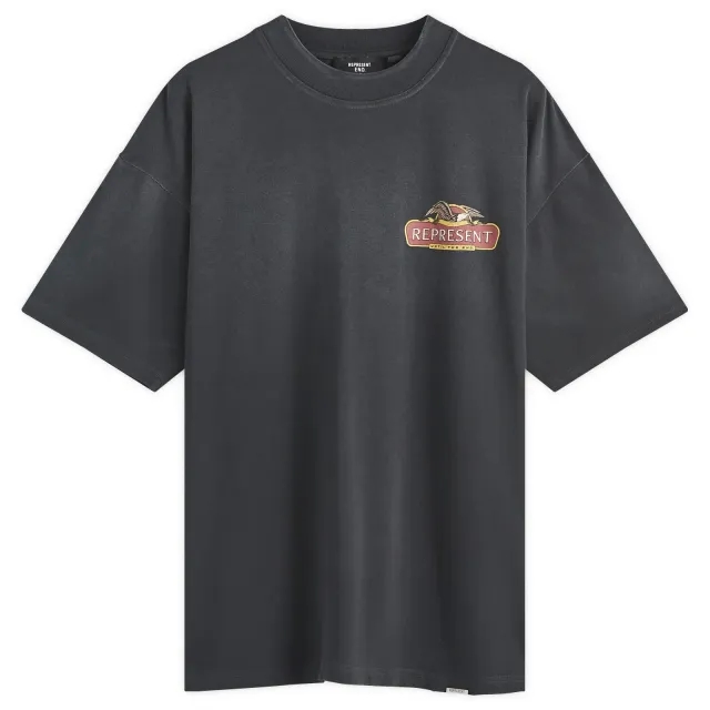 END. x Represent Eagles T-Shirt Stained Black