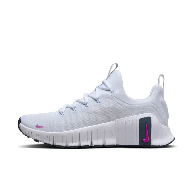 Nike Women's Free Metcon 6 Training Shoes - Football Grey/Armoury Navy/Hot Fuchsia - UK 8 - Blue