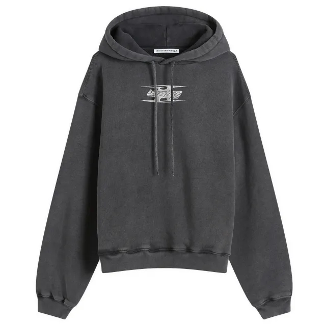 Alexander Wang Women's Logo Hoodie Washed Cedar